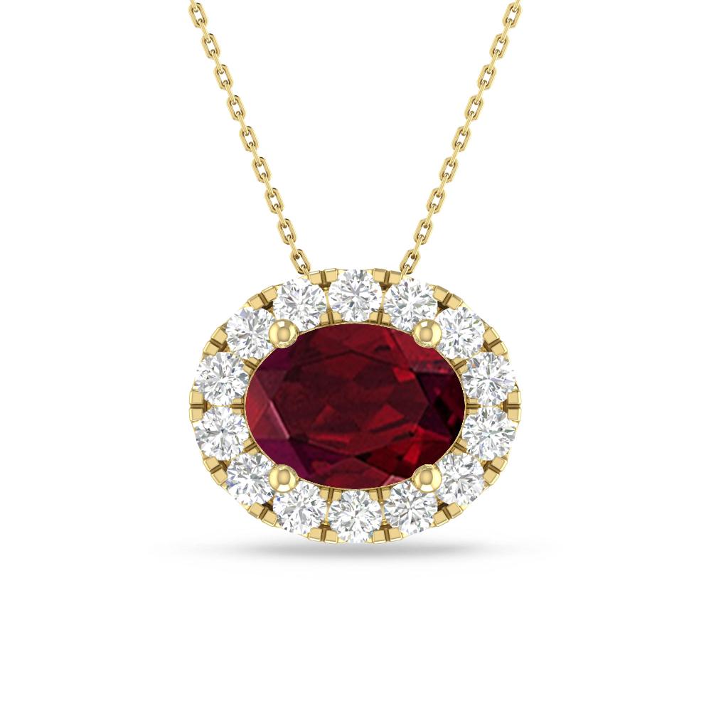 Yellow Gold - Garnet