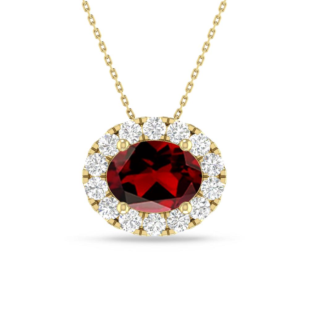 Yellow Gold - Garnet