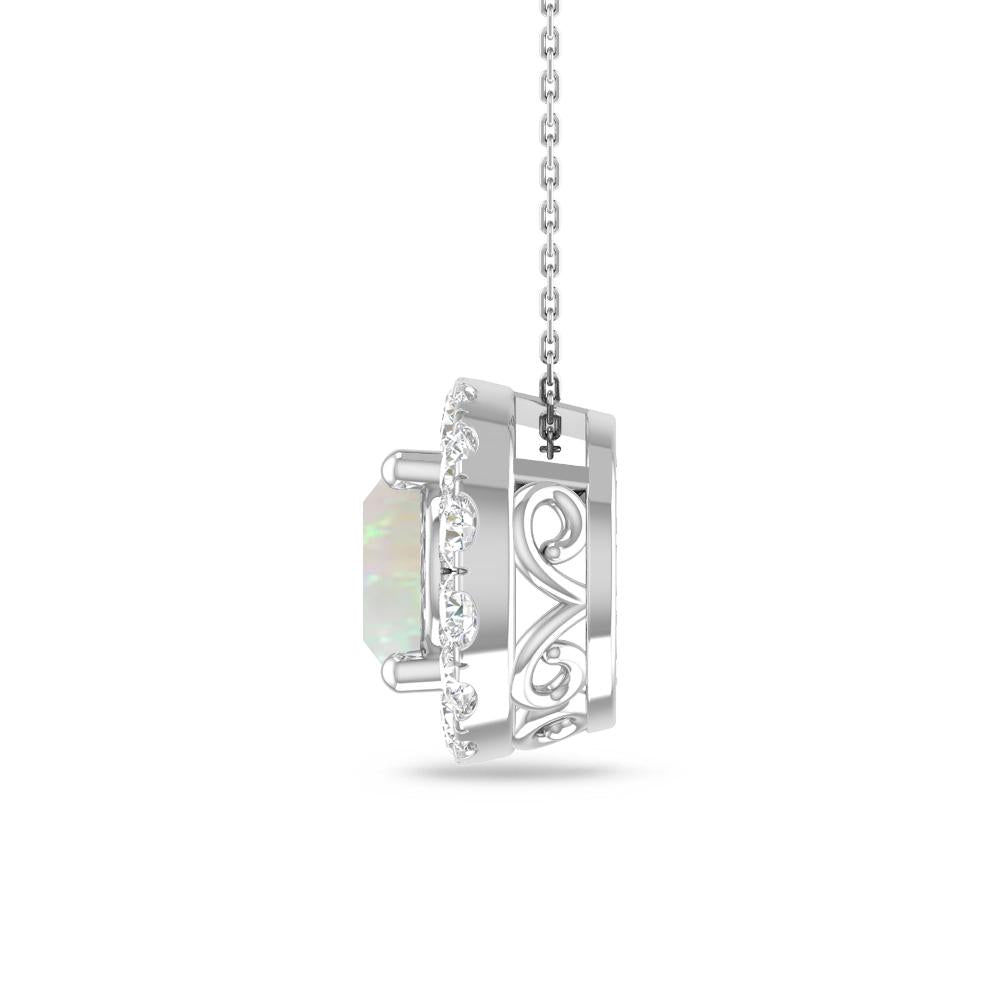 White Gold - Opal