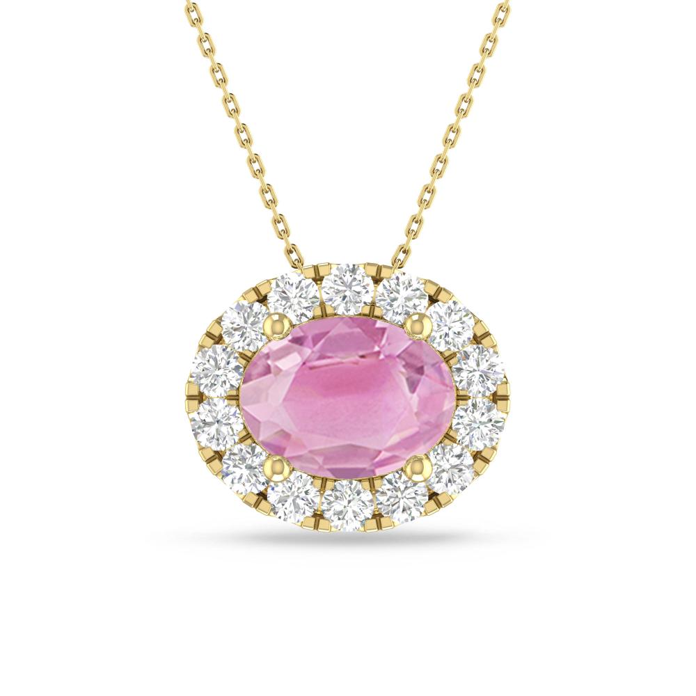 Yellow Gold - Pink Tourmaline