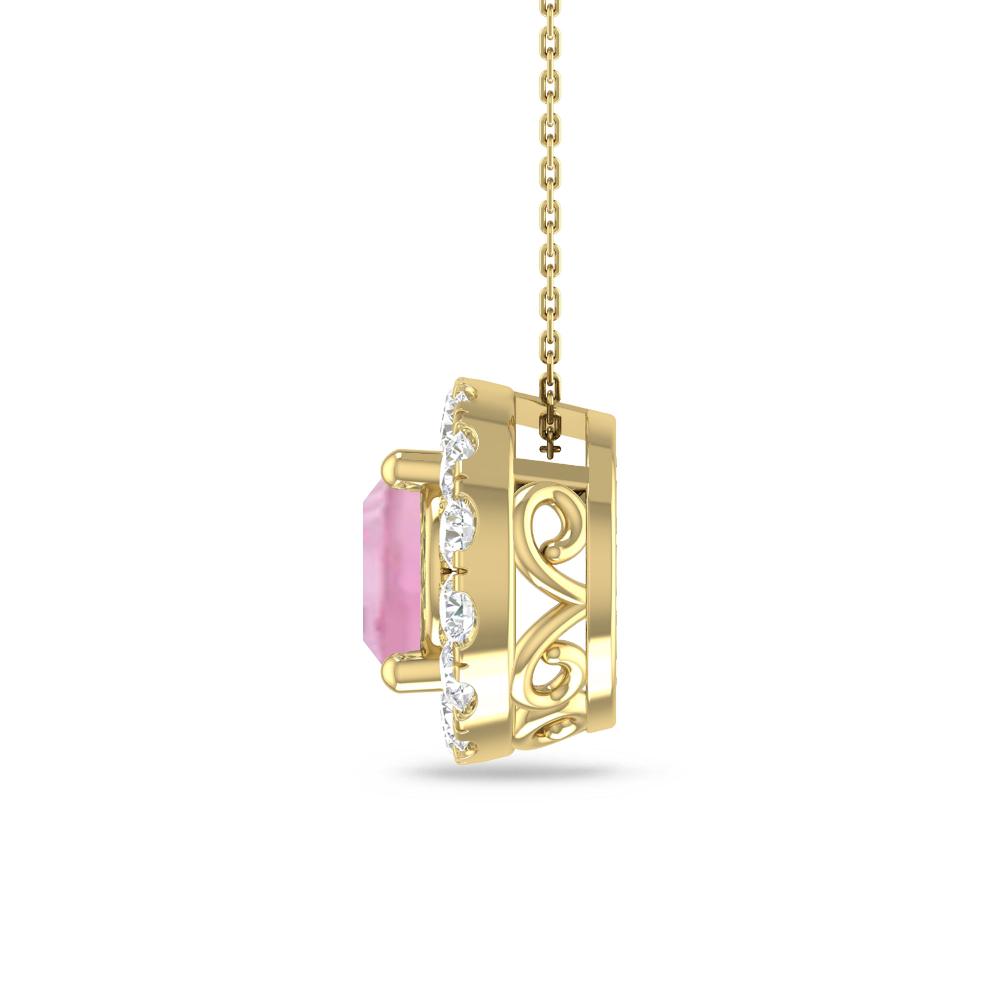 Yellow Gold - Pink Tourmaline
