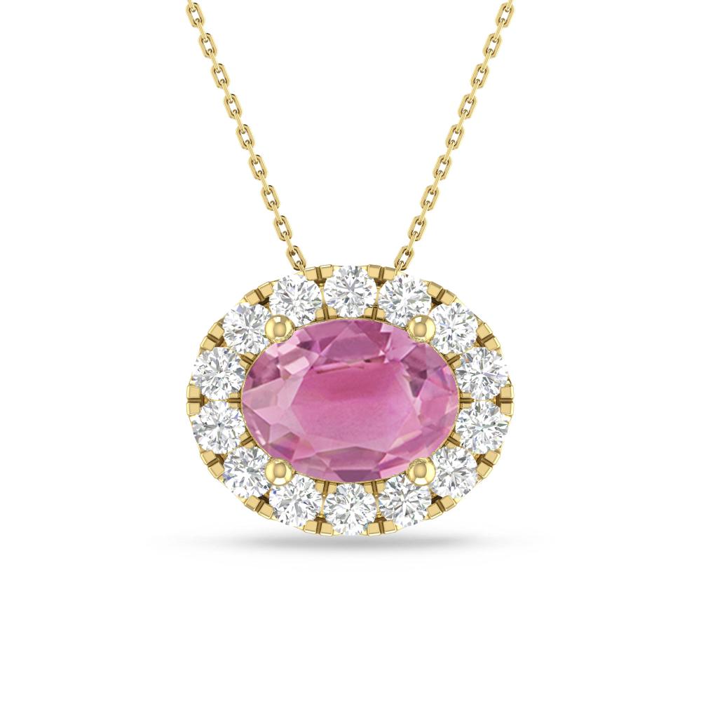 Yellow Gold - Pink Tourmaline