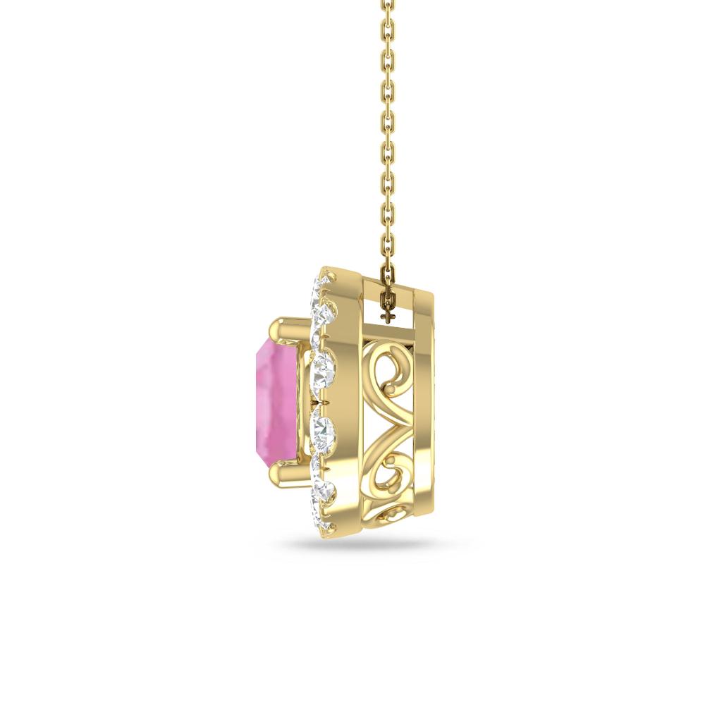 Yellow Gold - Pink Tourmaline