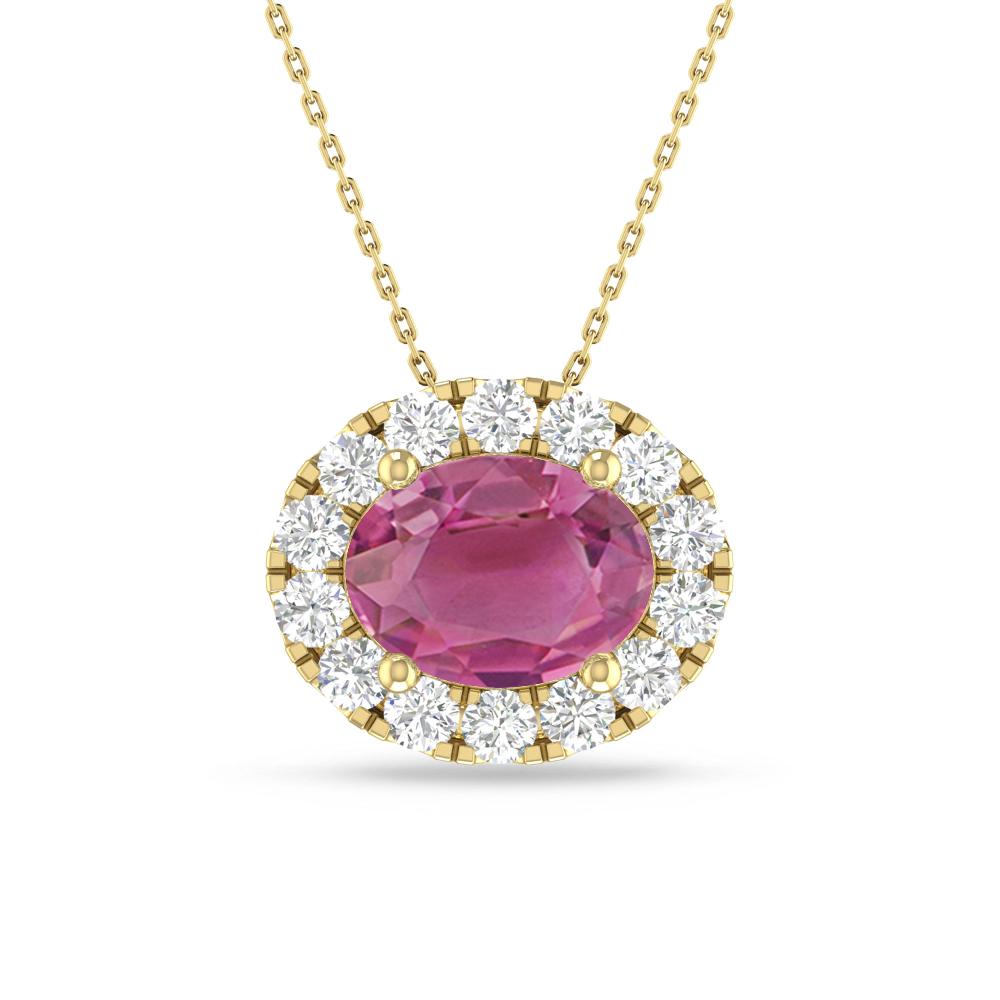 Yellow Gold - Pink Tourmaline