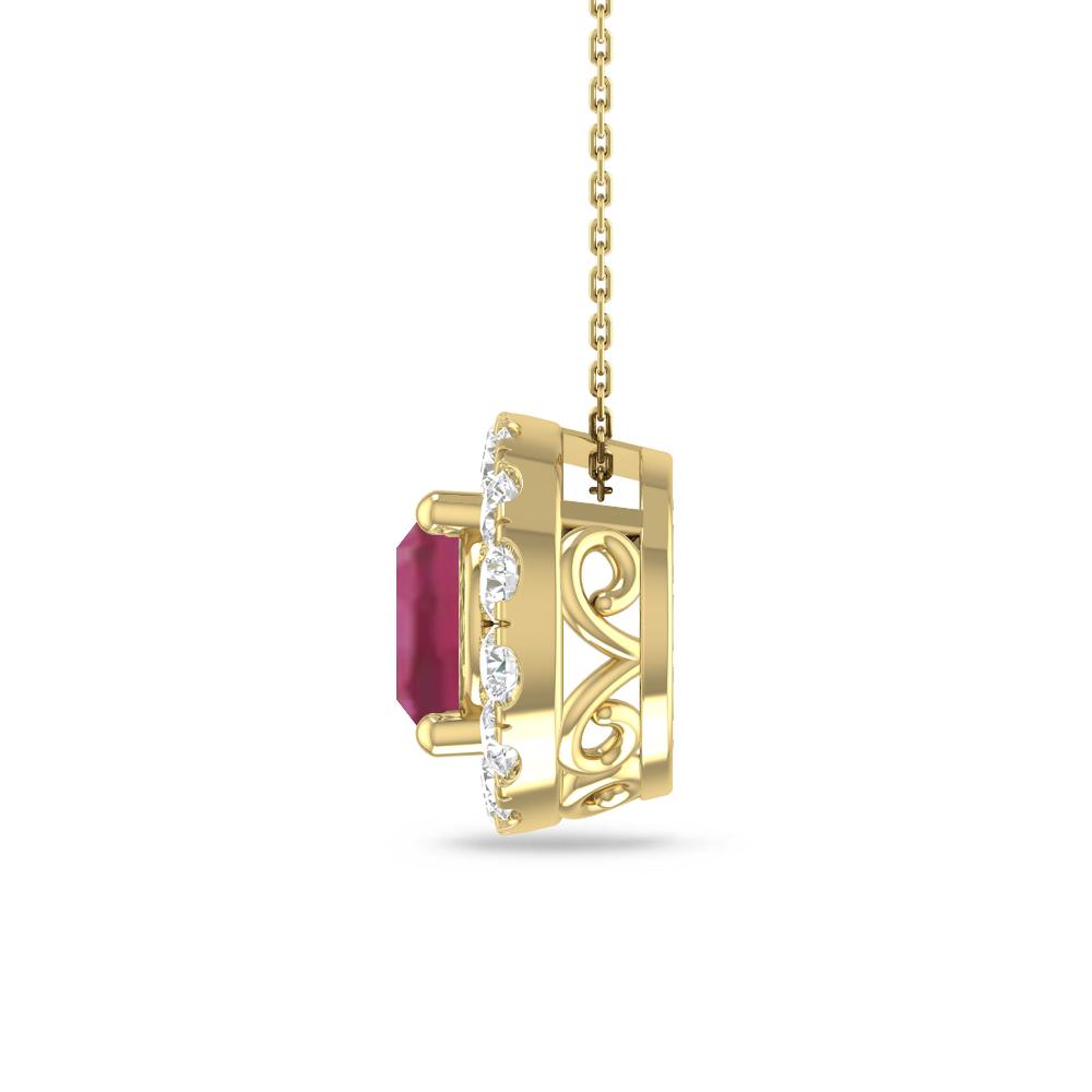 Yellow Gold - Pink Tourmaline