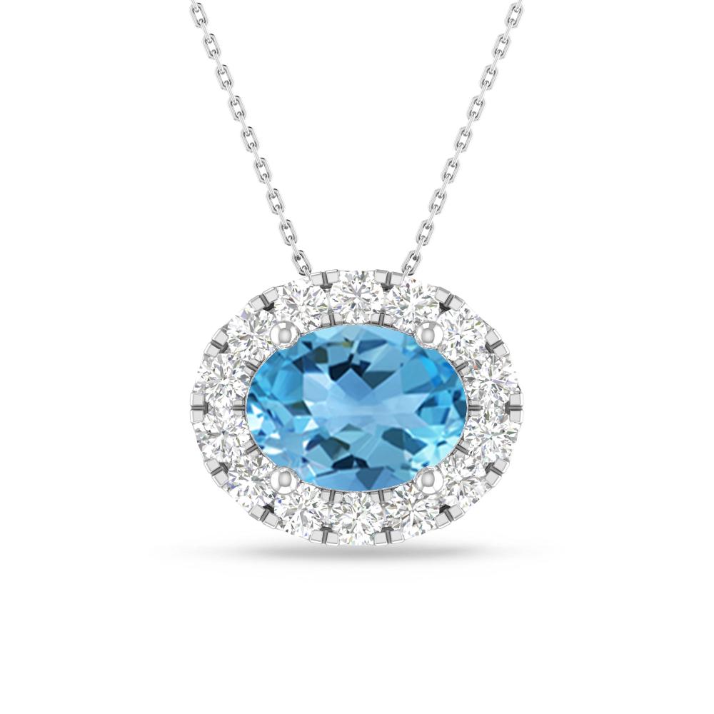 White Gold - Blue Topaz