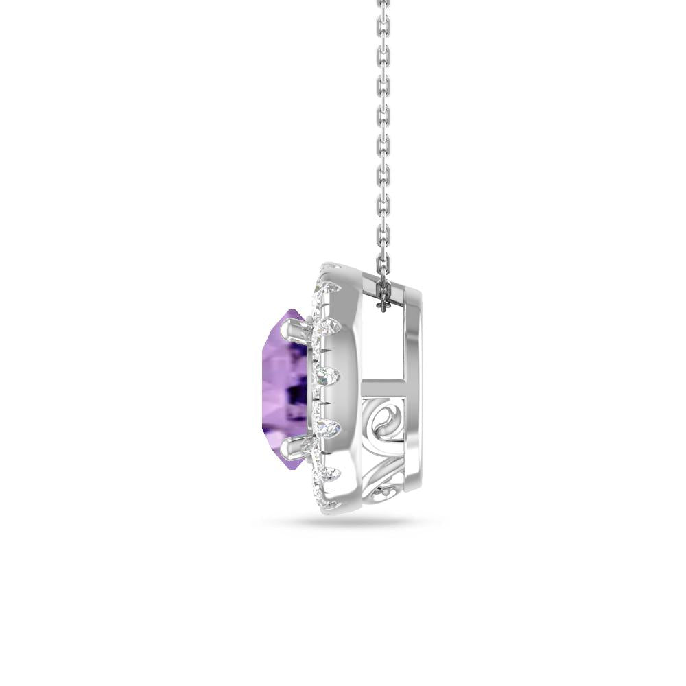 White Gold - Amethyst