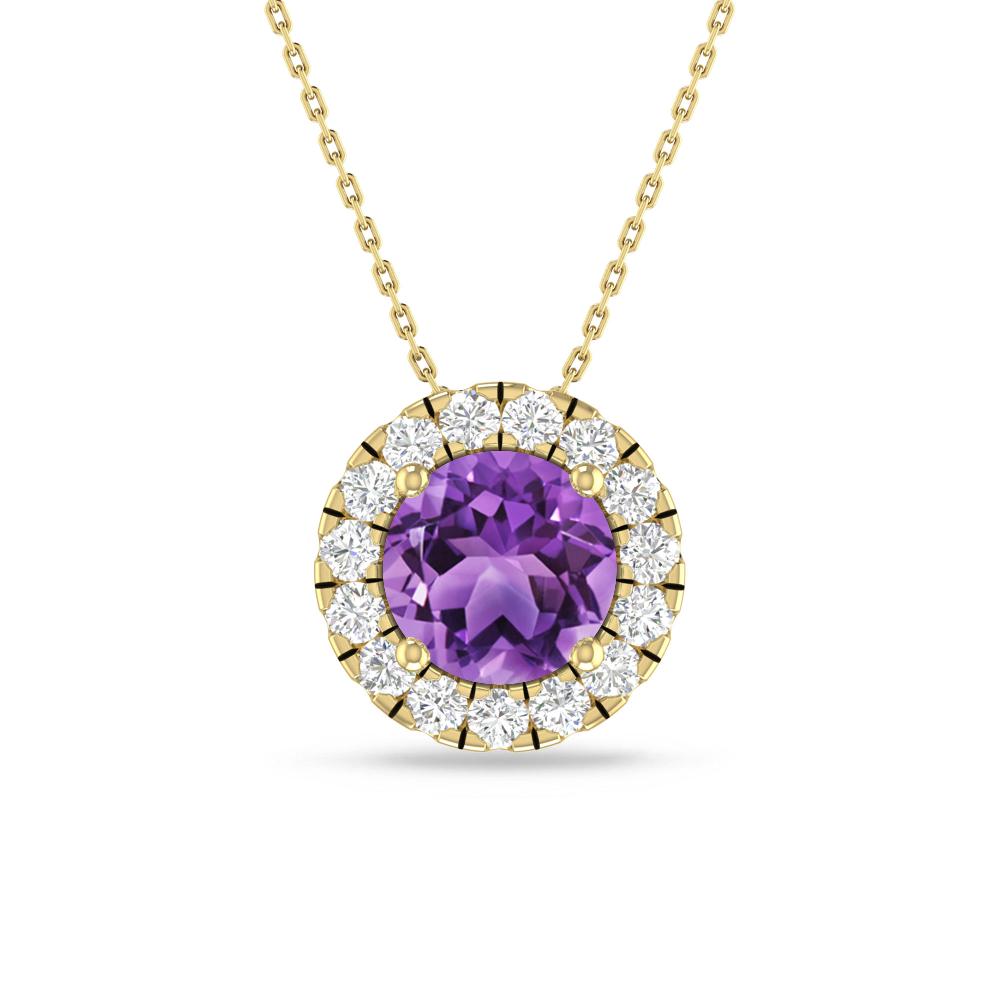 Yellow Gold - Amethyst