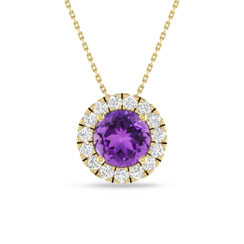Yellow Gold - Amethyst