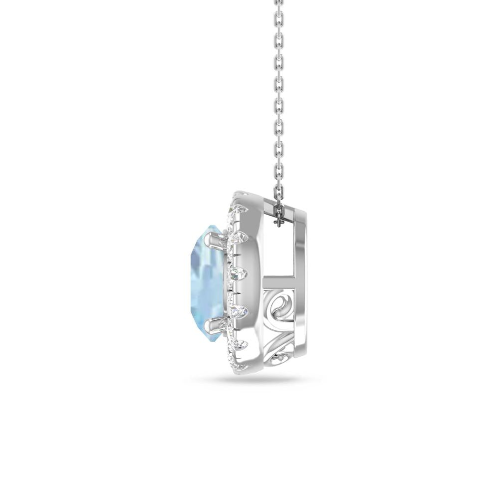 White Gold - Aquamarine