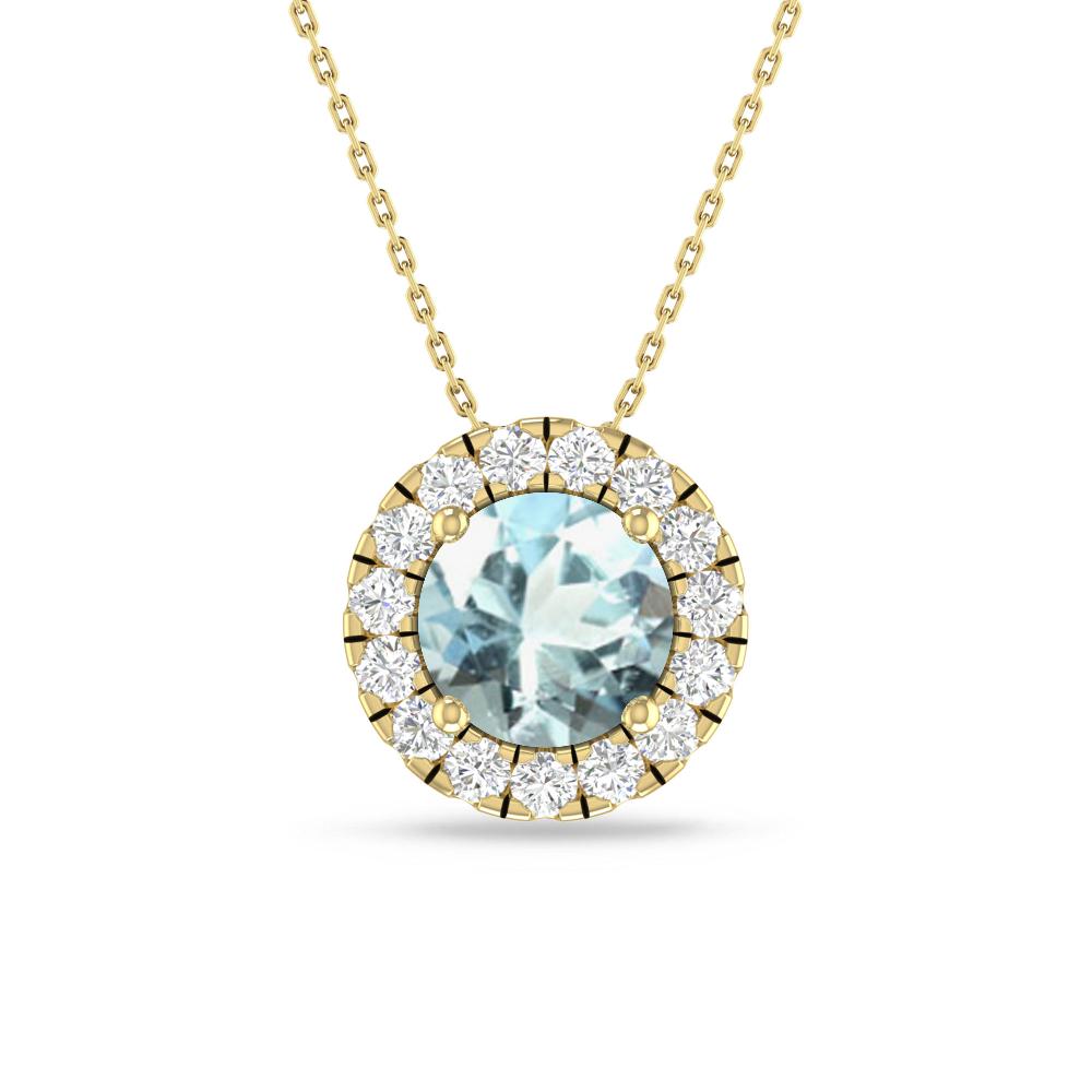 Yellow Gold - Aquamarine
