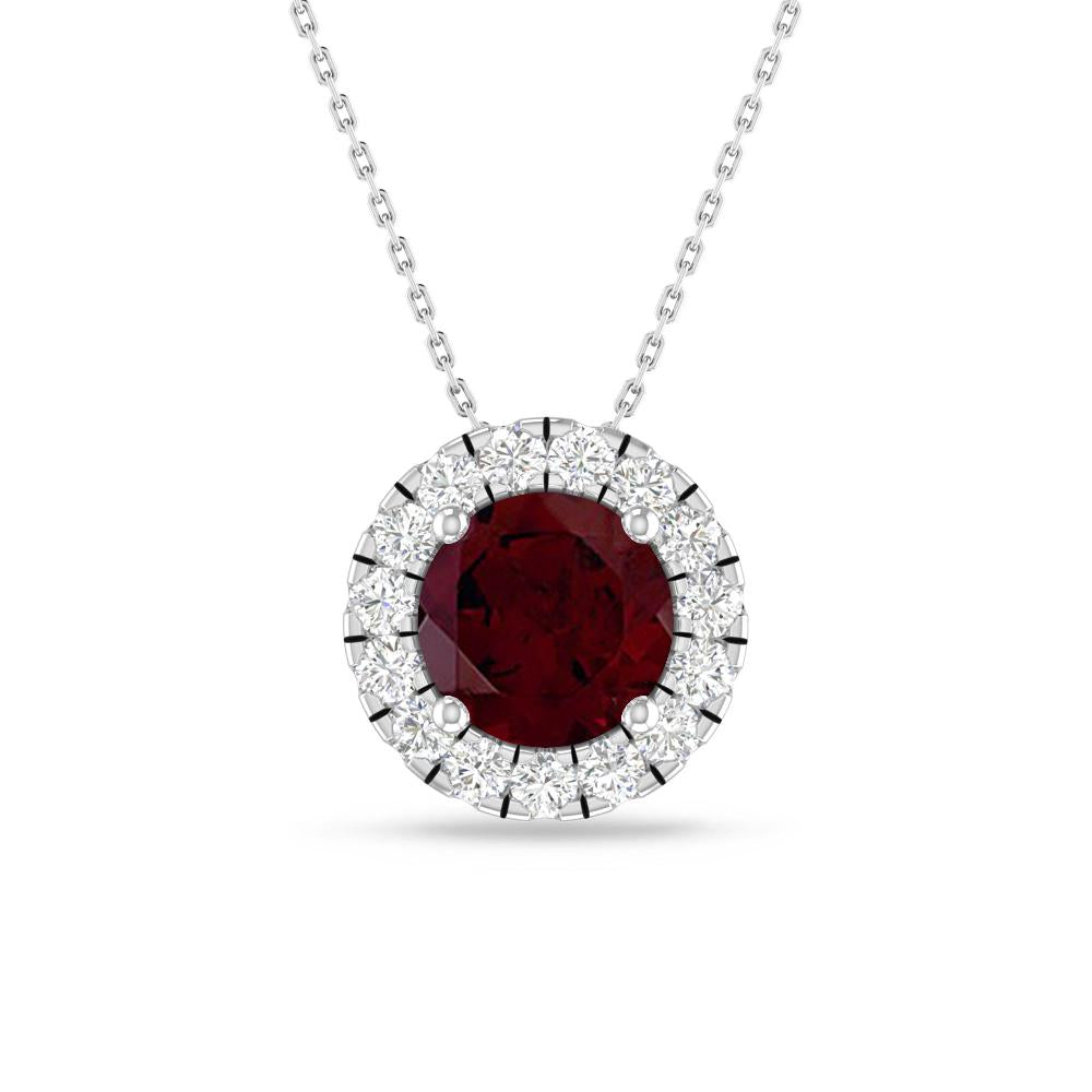 White Gold - Garnet