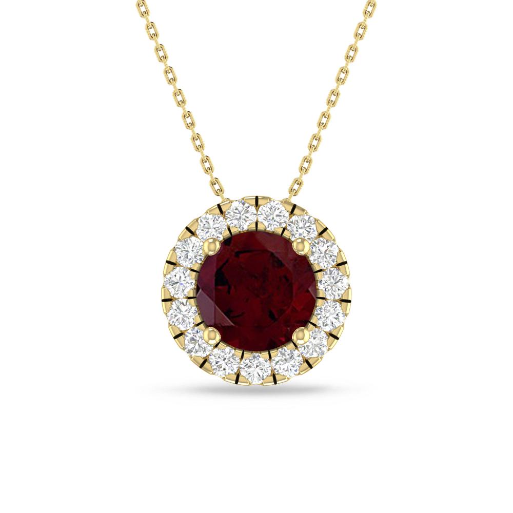 Yellow Gold - Garnet