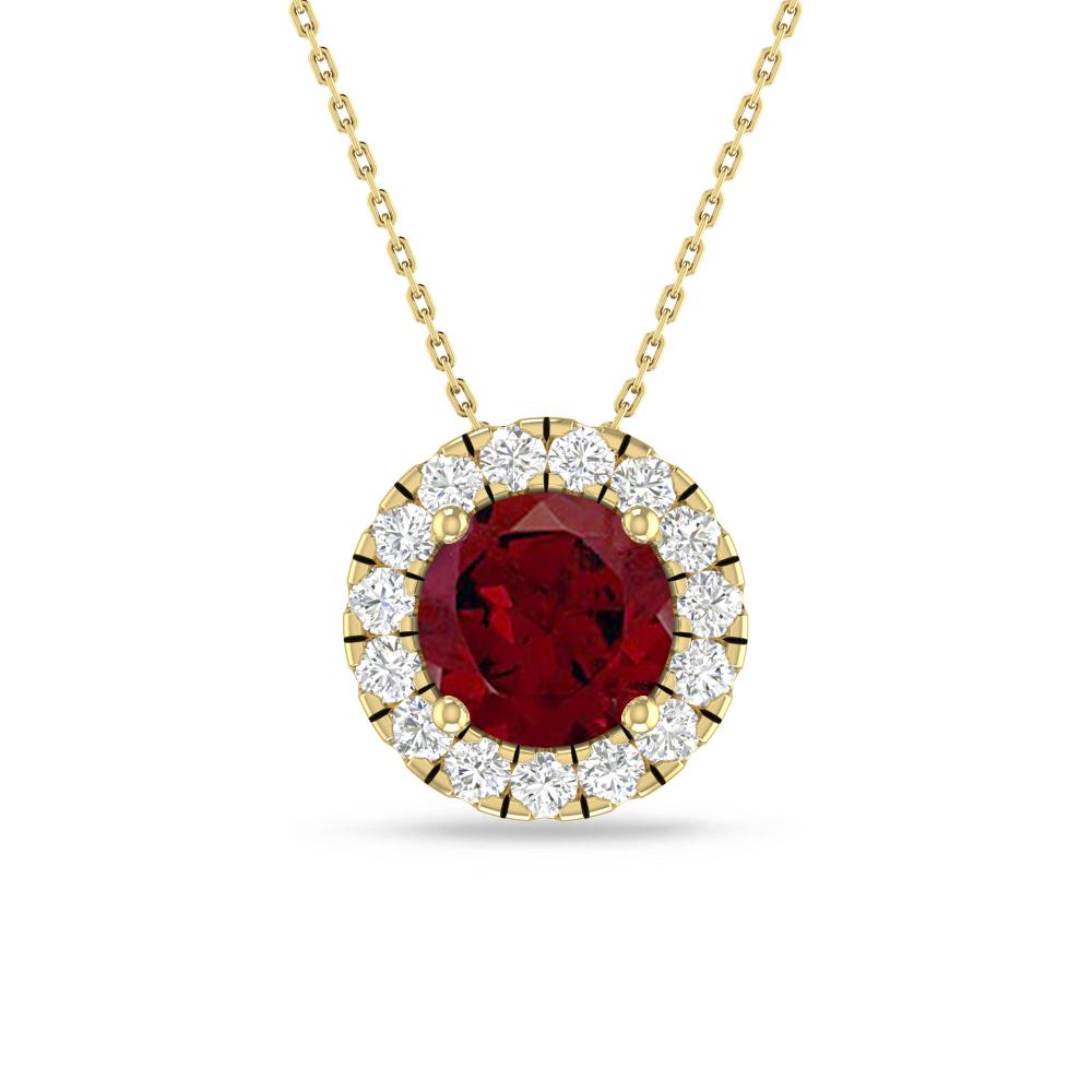 Yellow Gold - Garnet