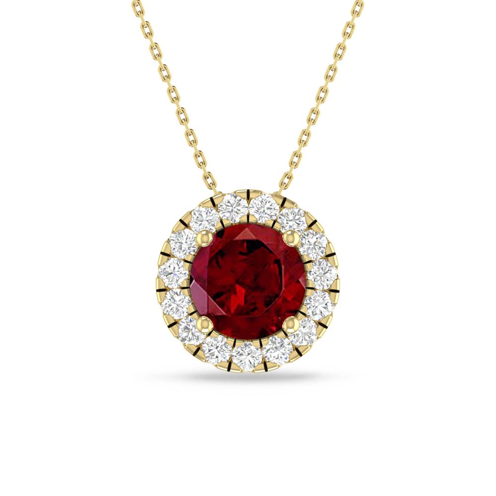 Yellow Gold - Garnet