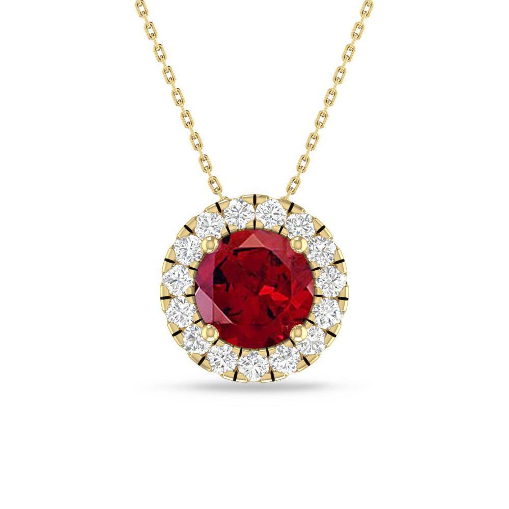 Yellow Gold - Garnet