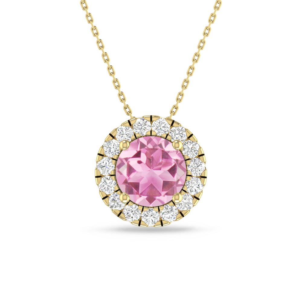Yellow Gold - Pink Tourmaline