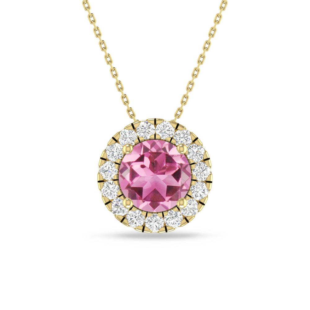 Yellow Gold - Pink Tourmaline