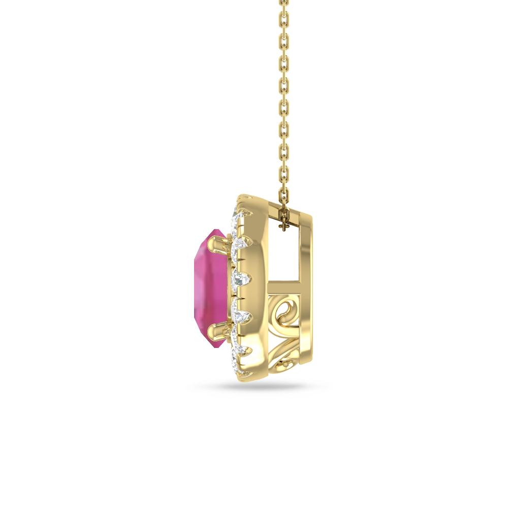 Yellow Gold - Pink Tourmaline