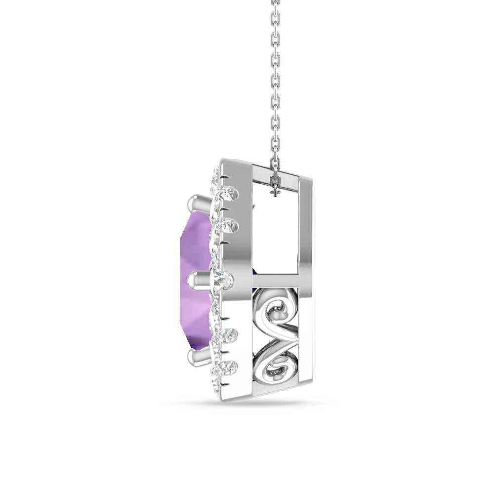 White Gold - Amethyst