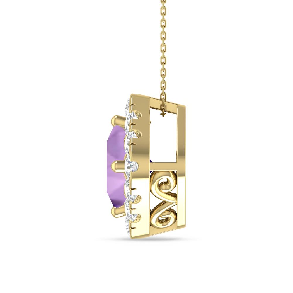 Yellow Gold - Amethyst