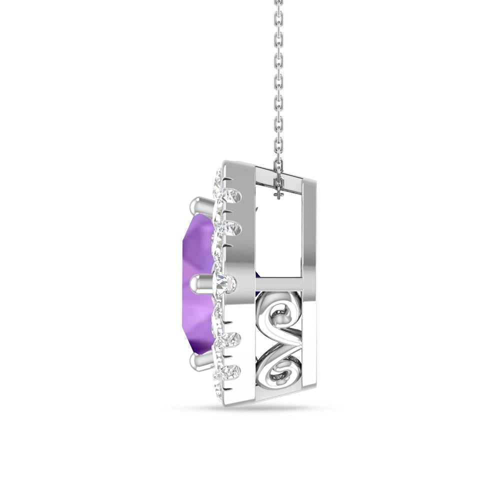 White Gold - Amethyst