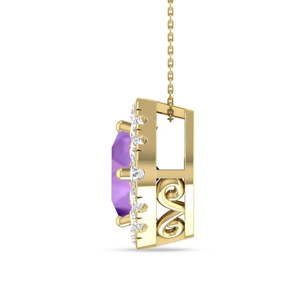 Yellow Gold - Amethyst