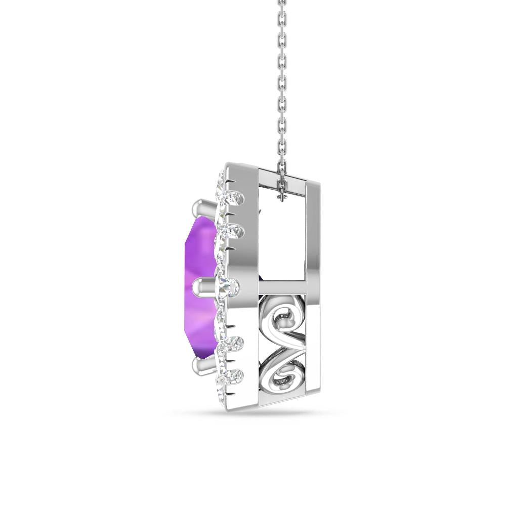 White Gold - Amethyst