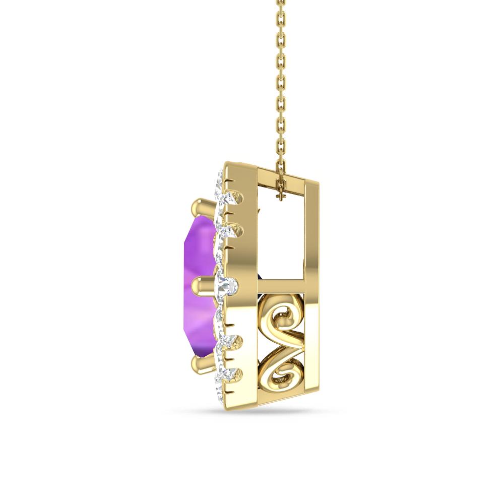 Yellow Gold - Amethyst