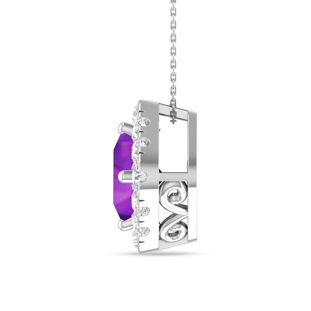 White Gold - Amethyst