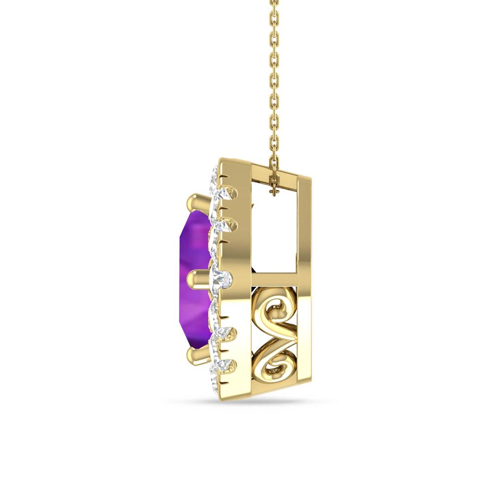 Yellow Gold - Amethyst