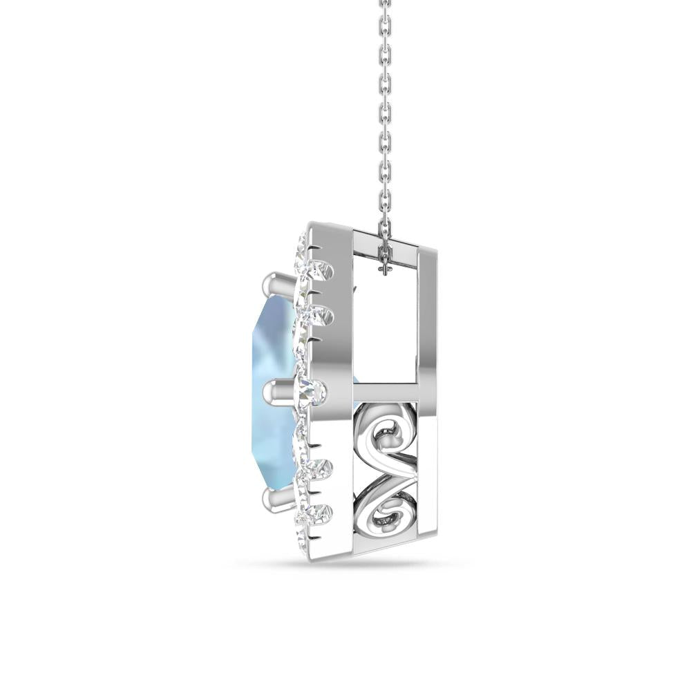 White Gold - Aquamarine