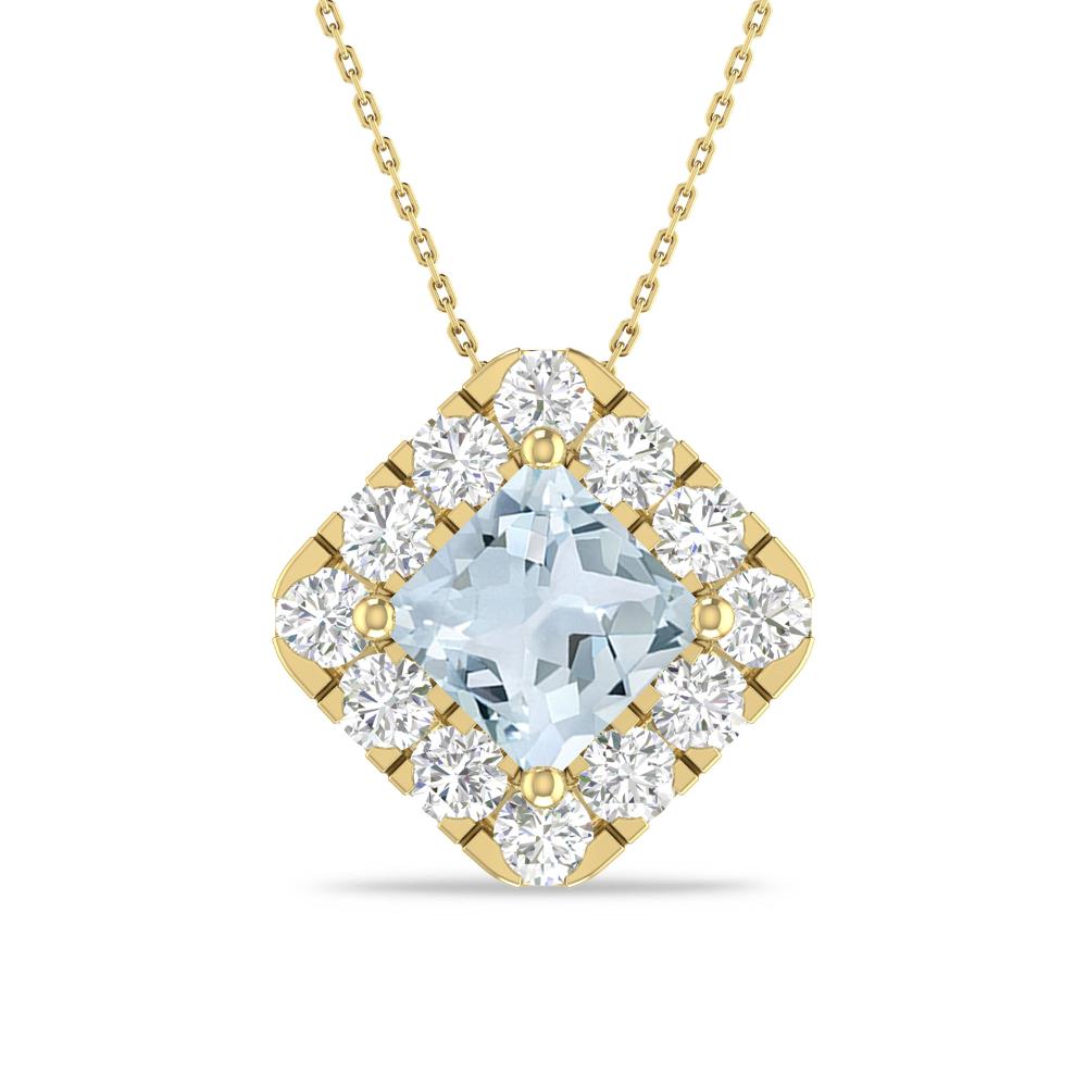 Yellow Gold - Aquamarine
