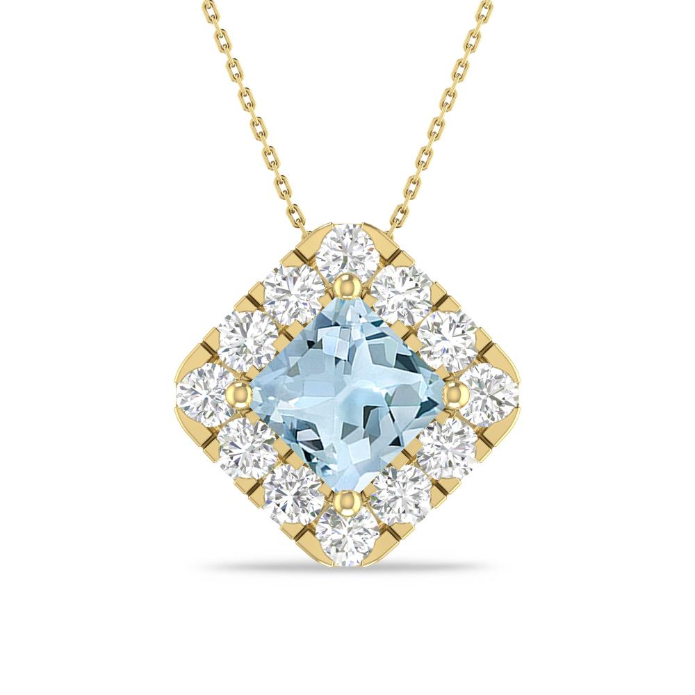 Yellow Gold - Aquamarine