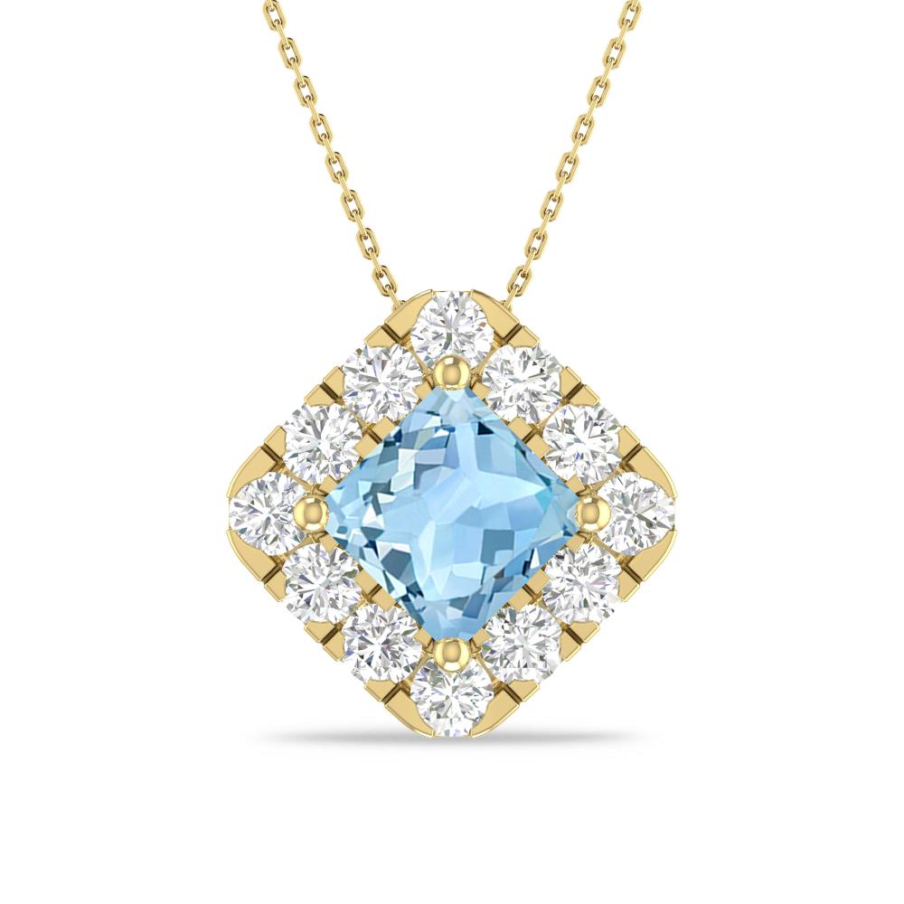 Yellow Gold - Aquamarine