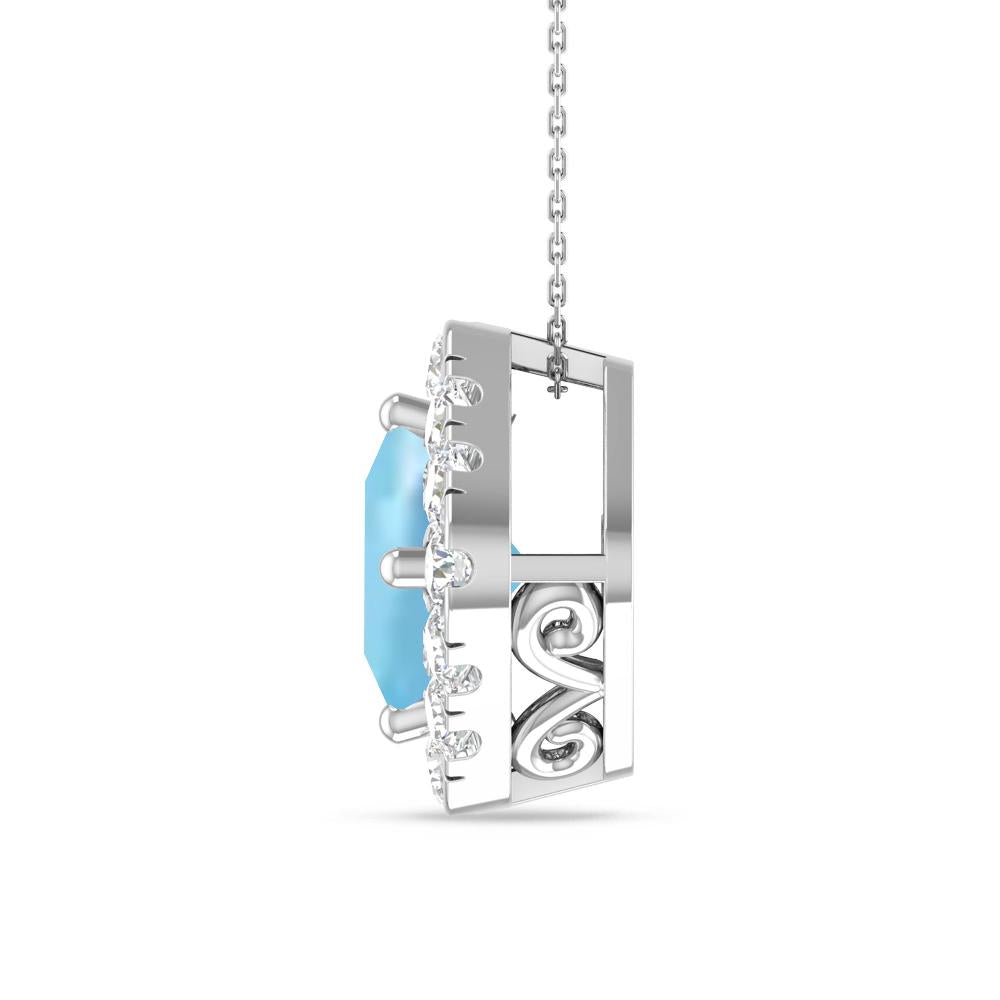 White Gold - Aquamarine