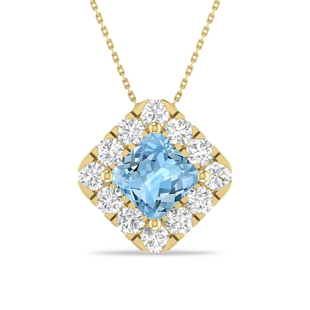 Yellow Gold - Aquamarine