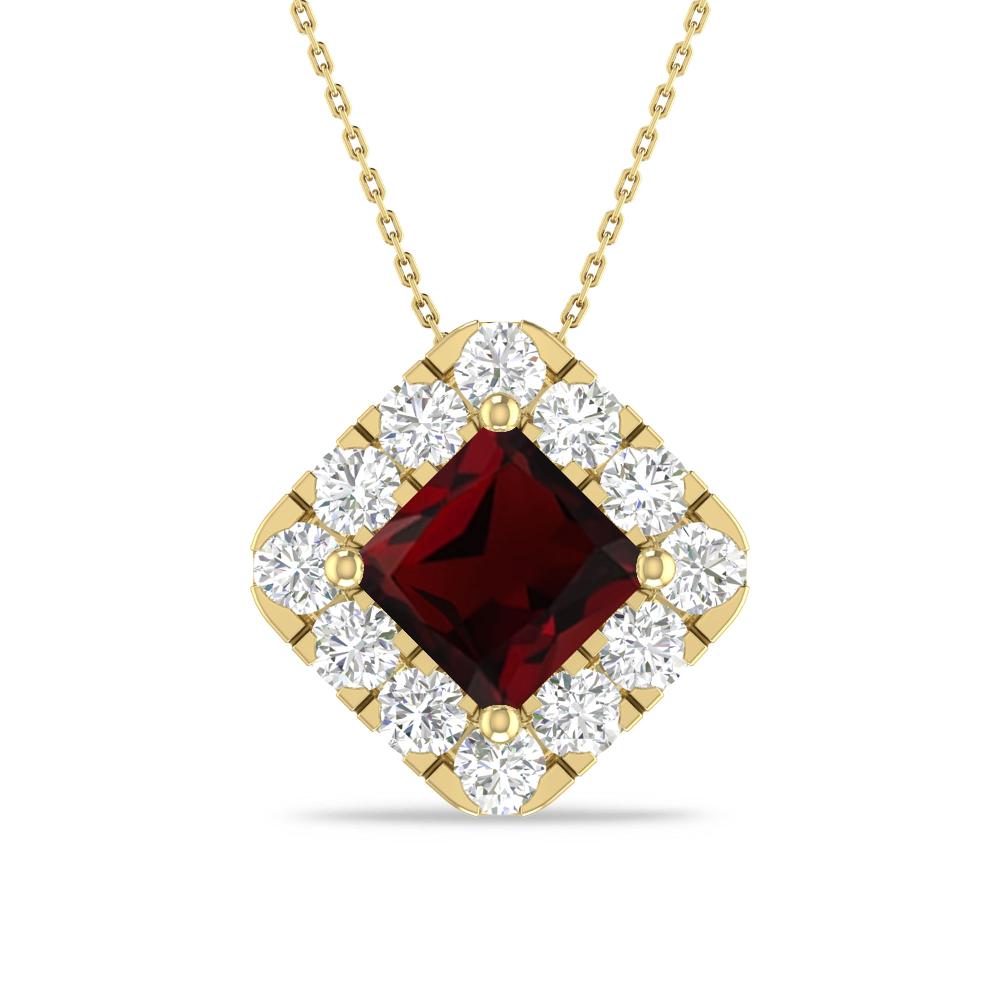 Yellow Gold - Garnet