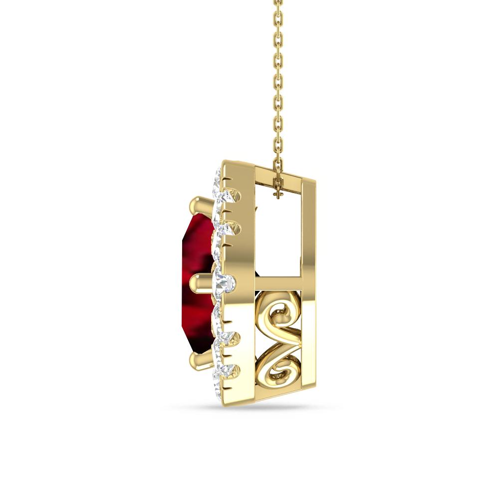 Yellow Gold - Garnet