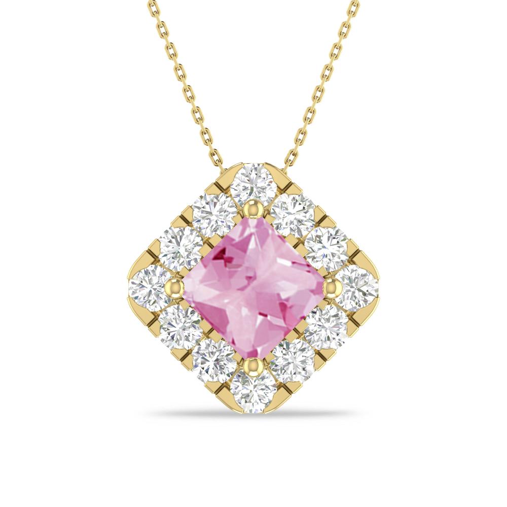 Yellow Gold - Pink Tourmaline