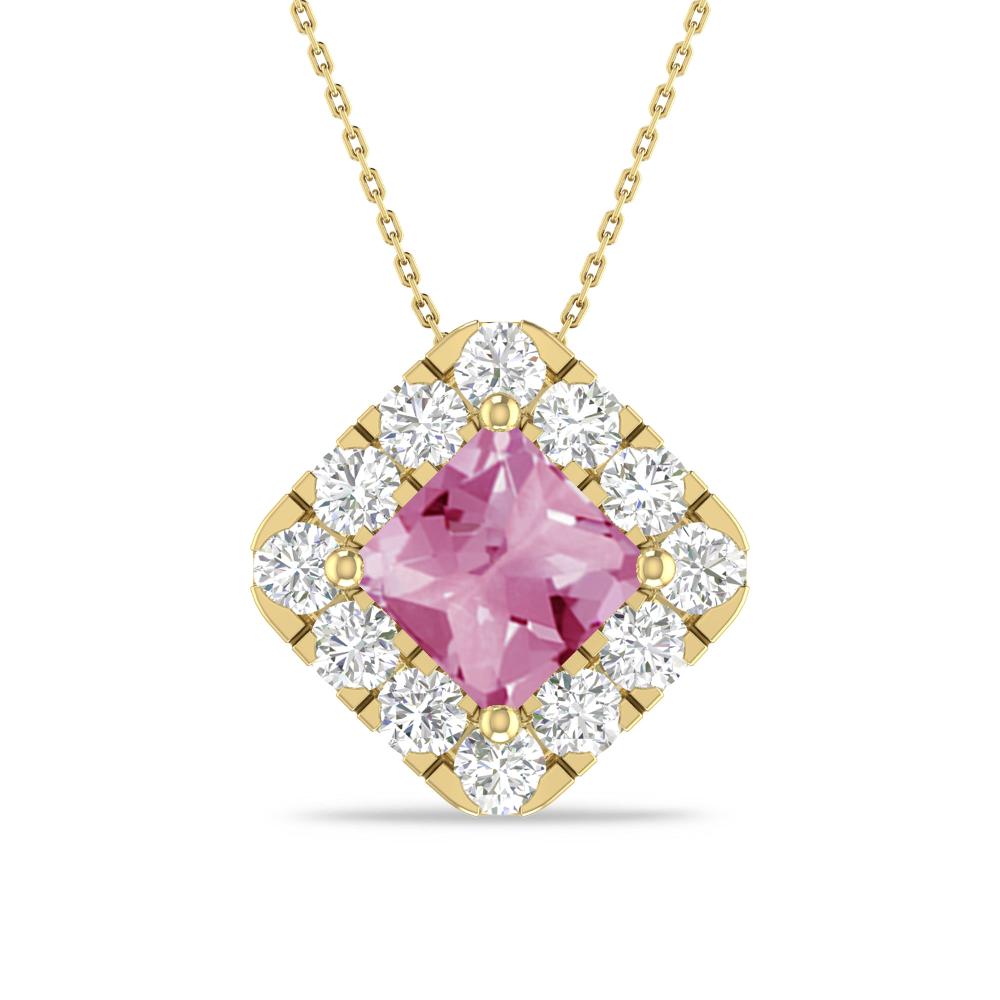 Yellow Gold - Pink Tourmaline