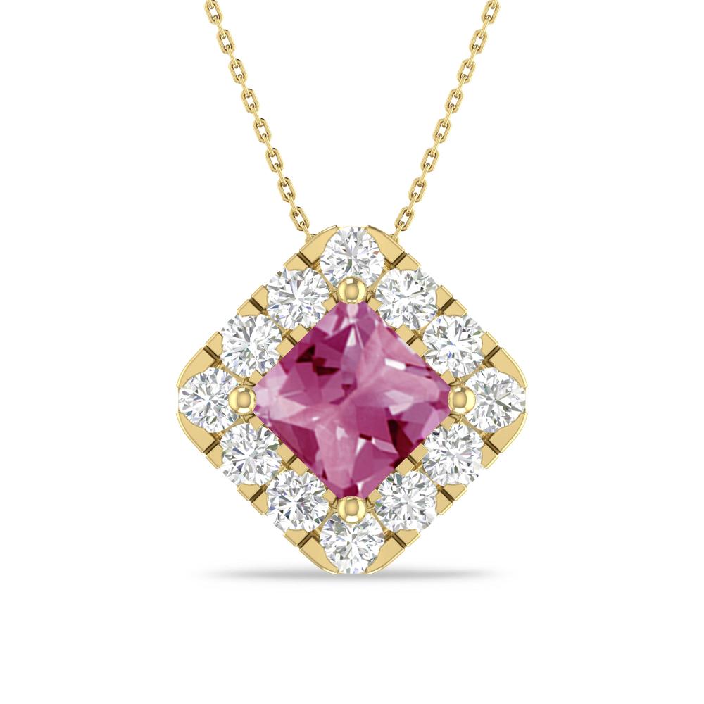 Yellow Gold - Pink Tourmaline
