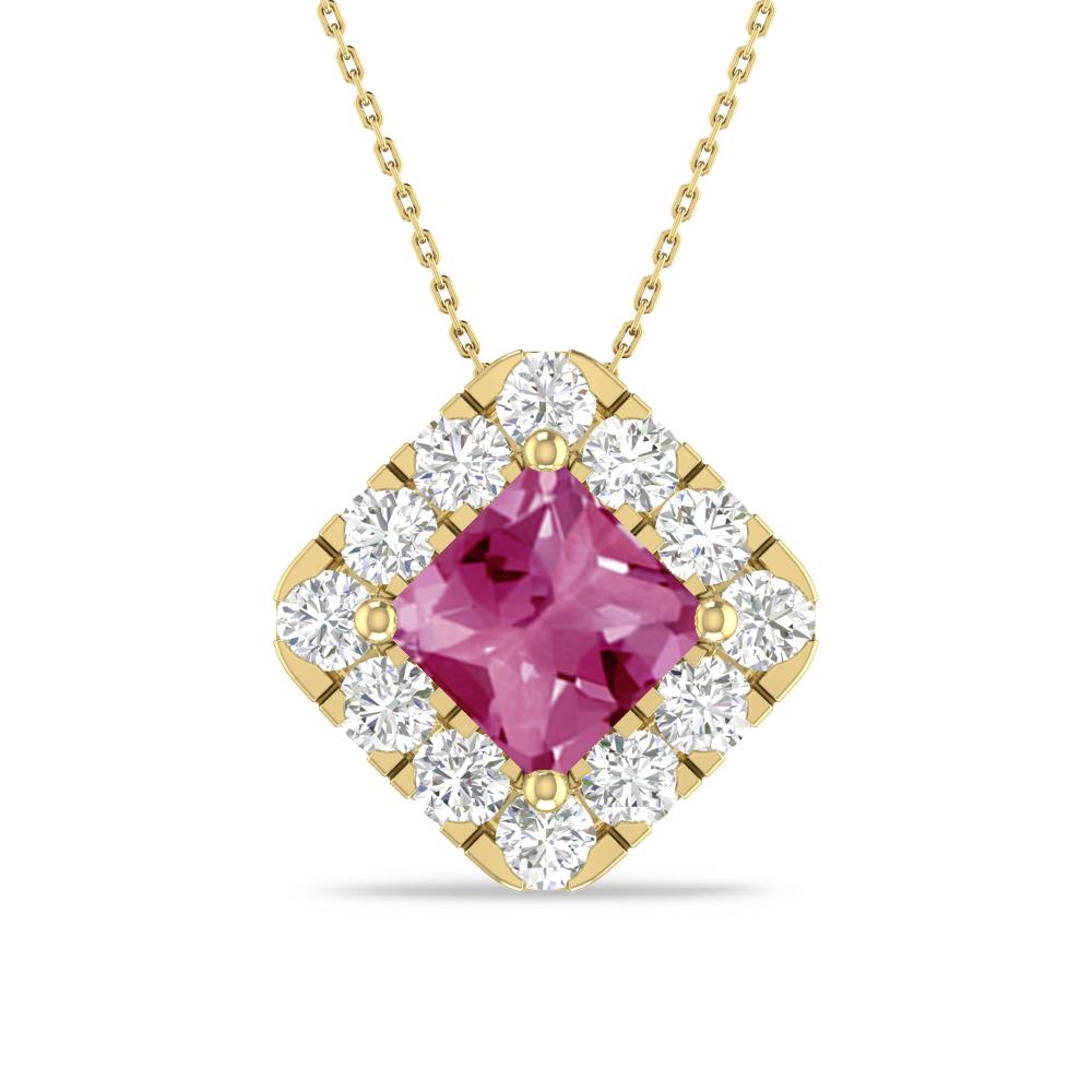 Yellow Gold - Pink Tourmaline