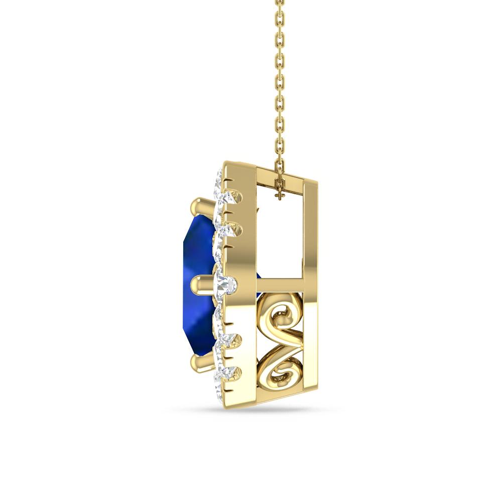 Yellow Gold - Sapphire