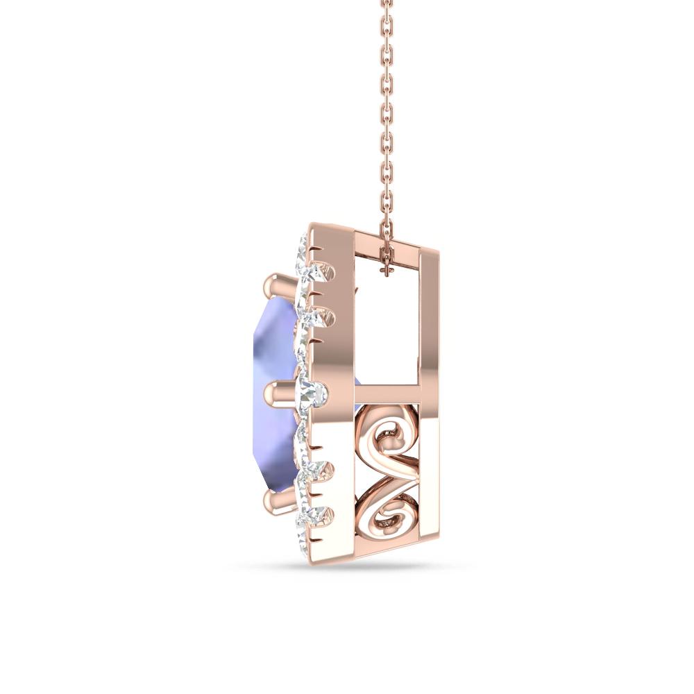 Rose Gold - Tanzanite