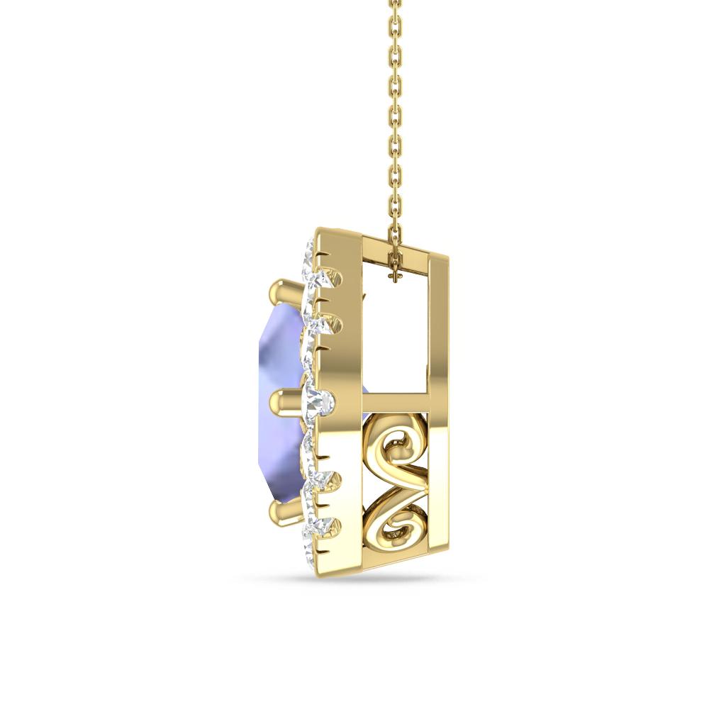Yellow Gold - Tanzanite