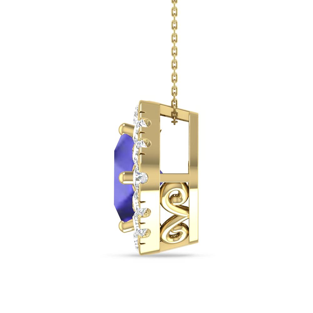 Yellow Gold - Tanzanite