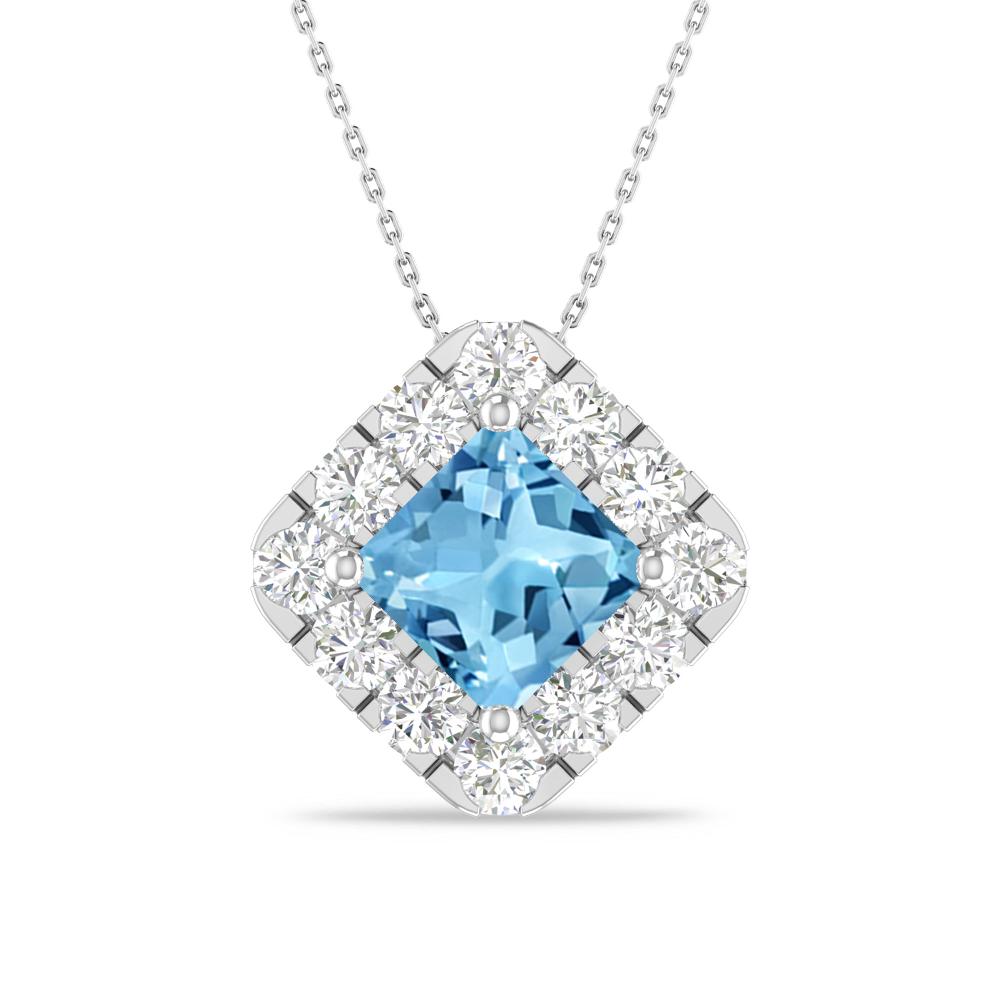 White Gold - Blue Topaz