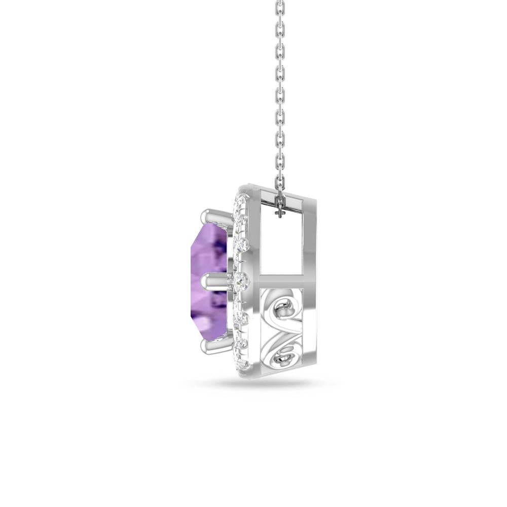 White Gold - Amethyst