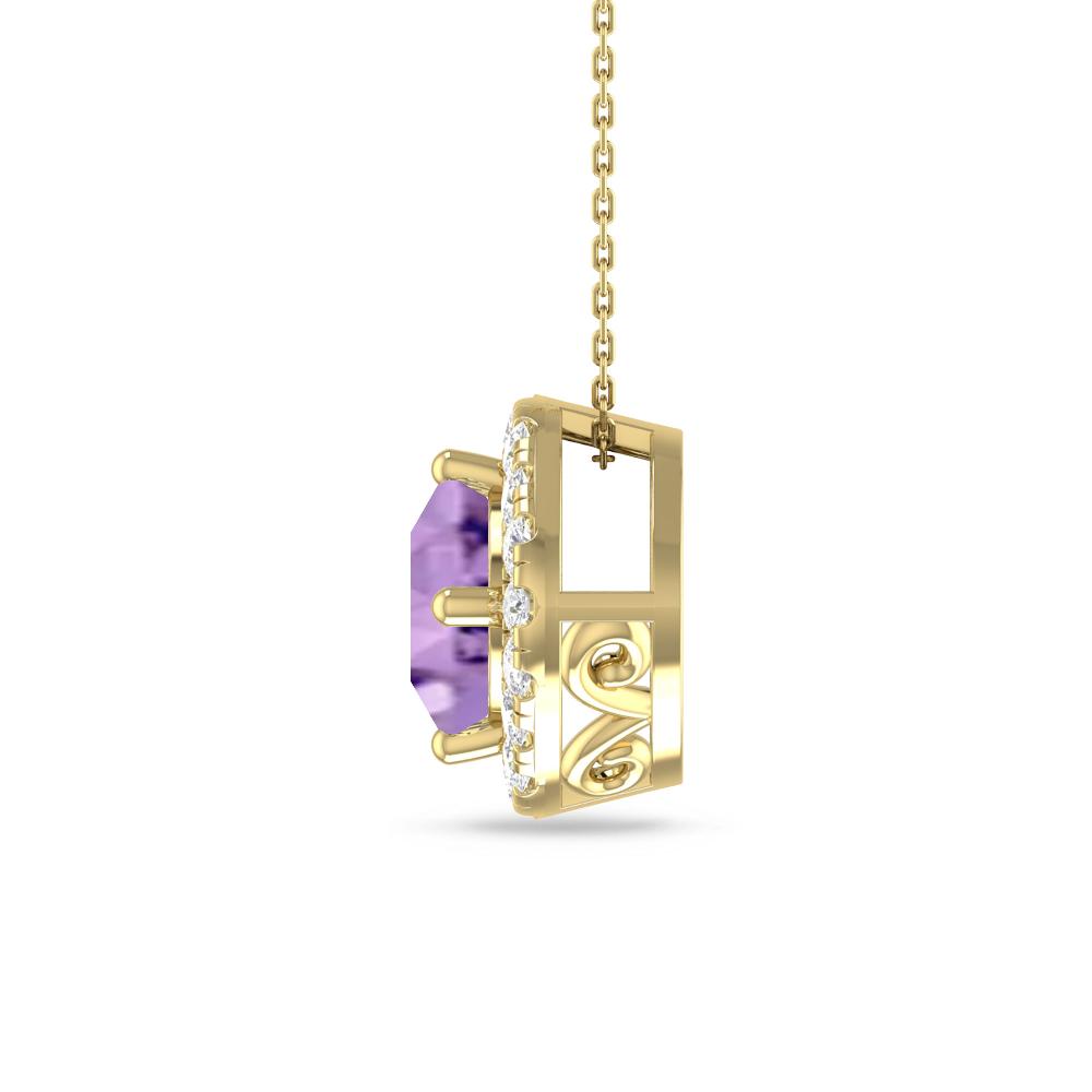 Yellow Gold - Amethyst